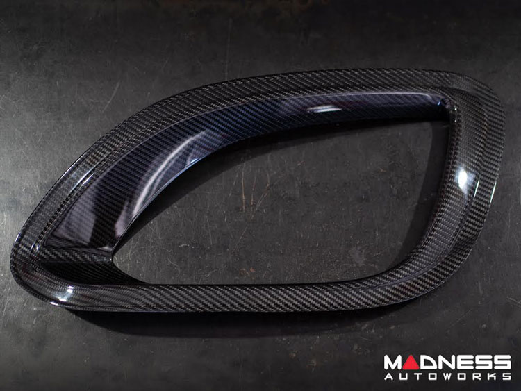 Jaguar F-TYPE Exterior Trim - Carbon Fiber - Front Bumper Air Duct Trim Kit - Base Model - Feroce